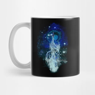 dancing with fireflies - blue version Mug